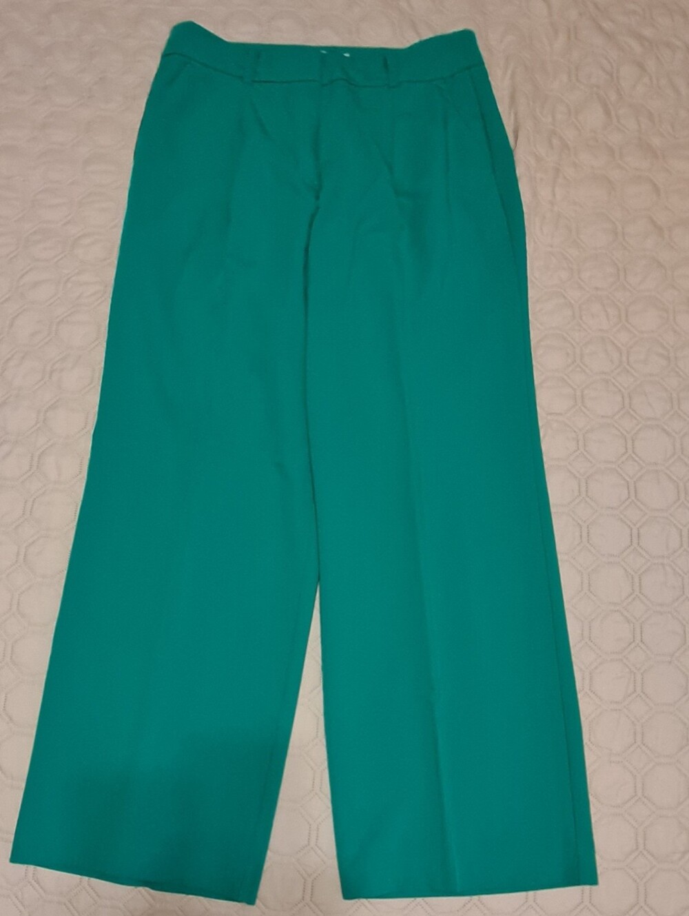 Loft Green Wide-Leg Dress Pants Sz 8 Peyton Trouser